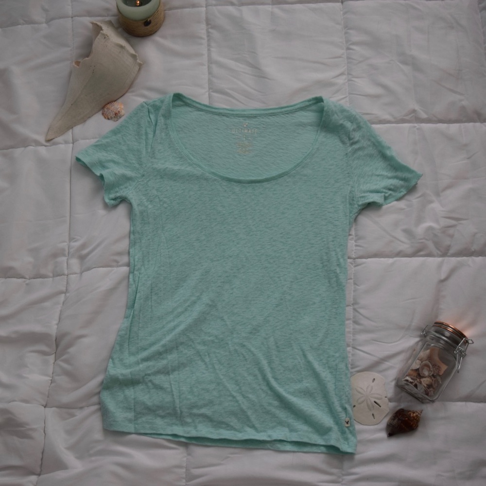 America Eagle Aqua Tee Shirt